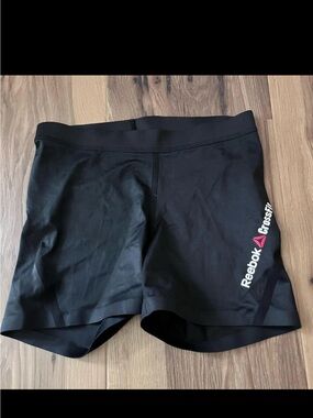 Reebok Black CrossFit Performance Shorts with Pink Accent